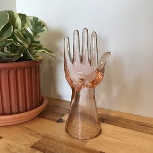 Pink Glass Ring Holder